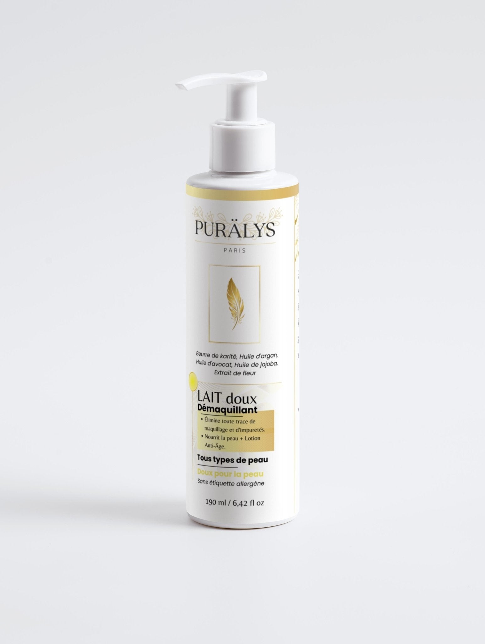 Lait Démaquillant Soyeux – Nourrissant & Apaisant - PURÄLYS PARIS